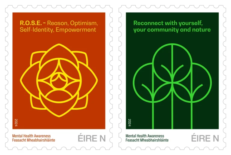 Minister of State for Mental Health and Older People, Mary Butler, T.D. unveils stamps for Mental Health Awareness  Minister of State for Mental Health and Older People, Mary Butler, T.D. unveils stamps for Mental Health Awareness